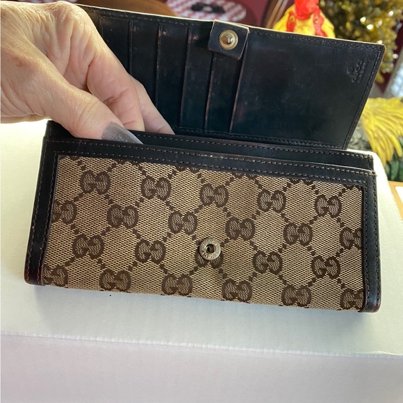 Gucci Authentic made in Italy Supreme Canvas Continental Long Wallet - Picture 1 of 10